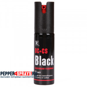 Перцовый (газовый) баллончик «Black» 25 мл, аэрозольно-струйный